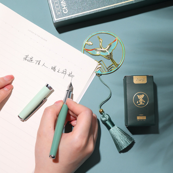 中國風禮品商務禮盒套裝 鋼筆+書簽+墨水 商務禮品定制