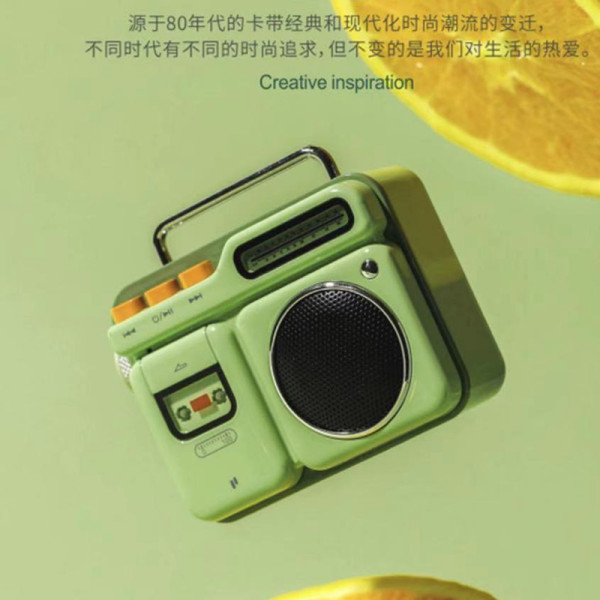 收音機造型復古藍牙音箱 戶外便攜隨身音響 創意音響禮品