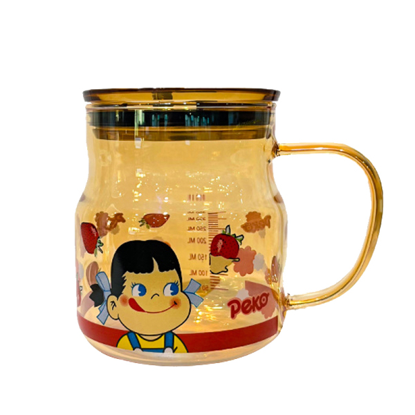 ins可愛草莓姐妹玻璃杯 帶蓋雙飲吸管杯 三八禮品