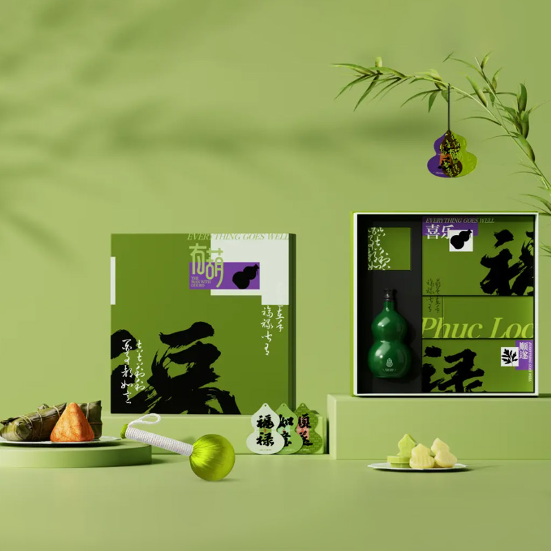 【有葫】2025端午創意禮盒 葫蘆杯+粽子x4+艾草錘+葫蘆香薰片X4+綠豆冰糕X6 端午禮品